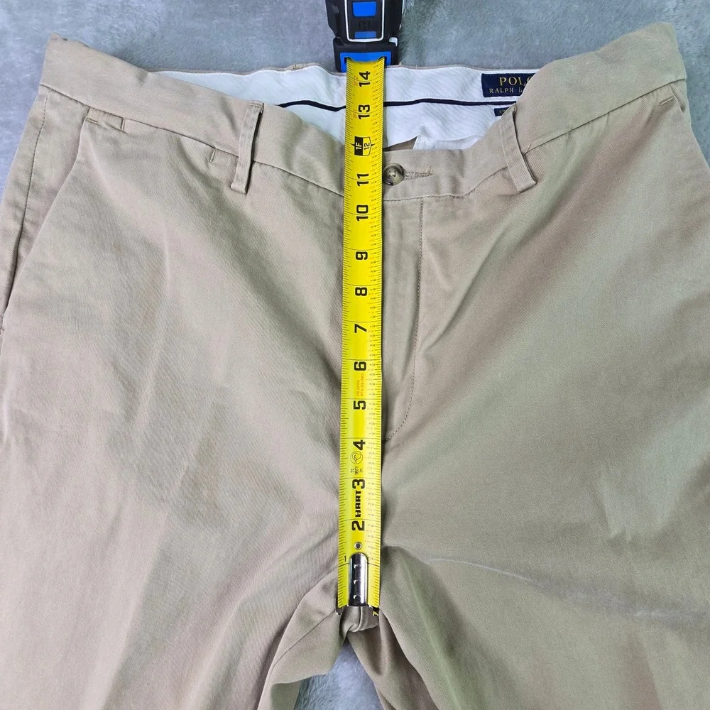 Polo‎ Ralph Lauren Mens Stretch Classic Fit Chino Khaki Pants 35x30 Tan Trousers